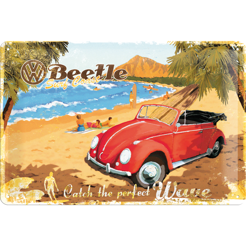 VW Beetle Beach - mittleres Schild